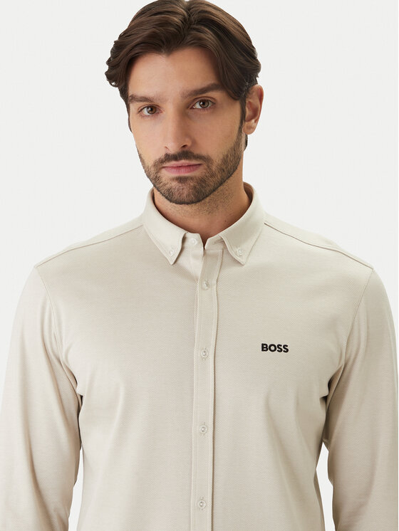 BOSS BOSS Košile ST Motion 50555946 Béžová Regular Fit