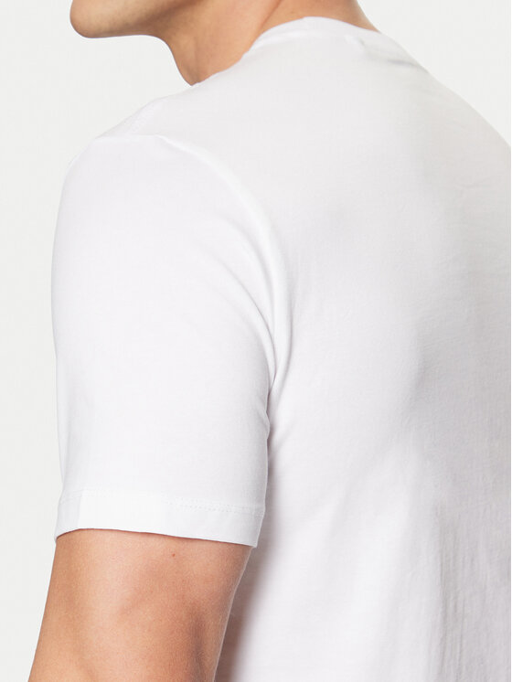 Guess Guess Tričko M5RI12 J1314 Biela Slim Fit