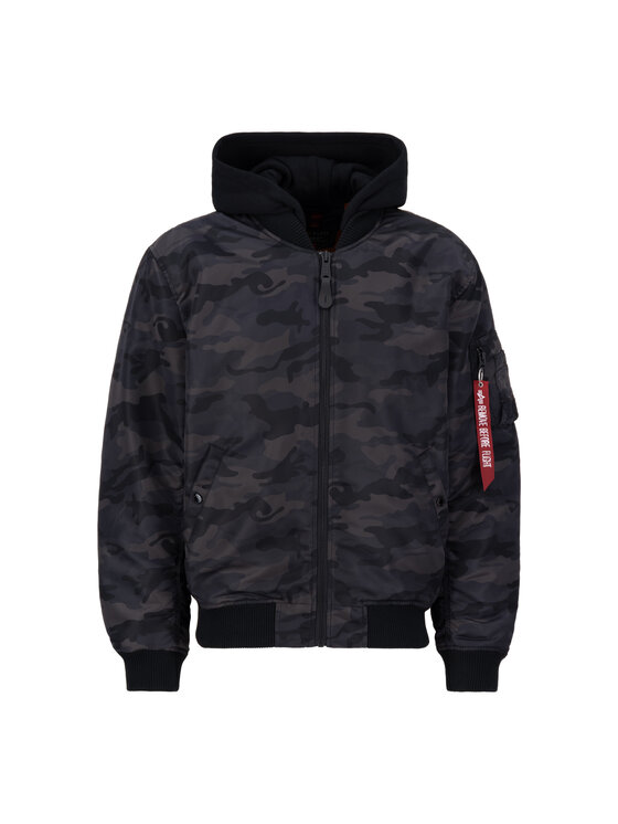 Alpha Industries Alpha Industries Kurtka bomber MA-1 Zip Hood Back Embroidery Camo Bomber Jacket Kolorowy Regular Fit