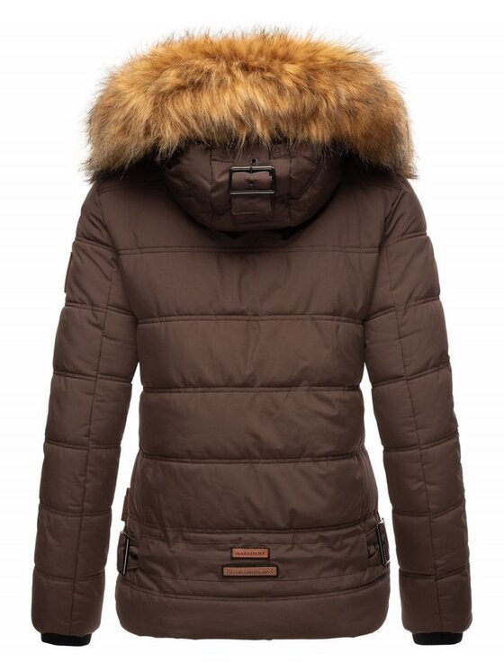 Navahoo Navahoo Kurtka zimowa Zoja Brązowy Casual Fit