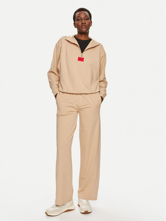 HUGO Hugo Džemperis Talua 50508701 Smėlio Relaxed Fit