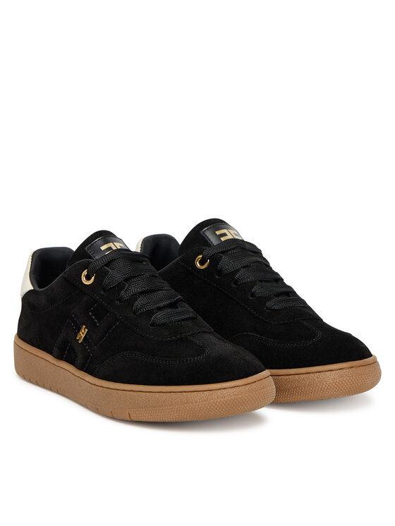 Elisabetta Franchi Elisabetta Franchi Sneakersy Low Cut Lace Up F4A9-E0340-0071 S Černá