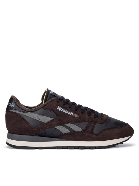 Black leather reebok classics online