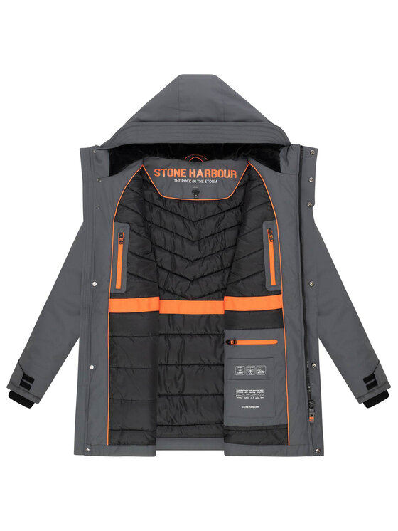 Stone Harbour Stone Harbour Kurtka zimowa Netaan Szary Regular Fit