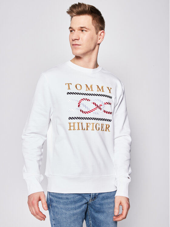 Tommy Hilfiger Tommy Hilfiger Bluza Icon MW0MW13053 Biały Regular Fit