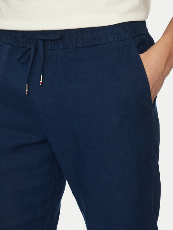 Tommy Hilfiger Tommy Hilfiger Hlače Harlem MW0MW38801 Tamnoplava Slim Fit