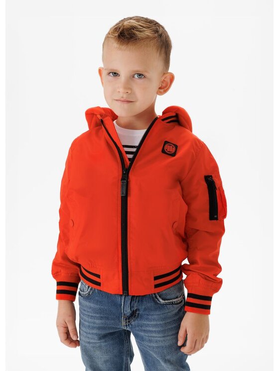 Dziecięca Kurtka przejściowa PITBULL, Rozmiar 140, Pomarańczowy, Kurtka