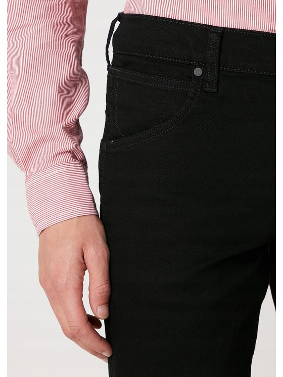 Wrangler Wrangler Jeansy Greensboro Czarny Regular Fit