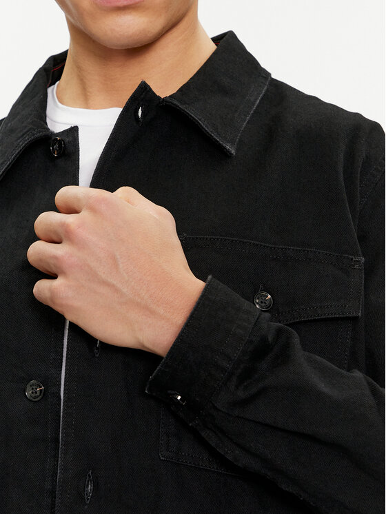 Hugo Jeansjacke Enalu 50500622 Schwarz Oversize | Modivo.de