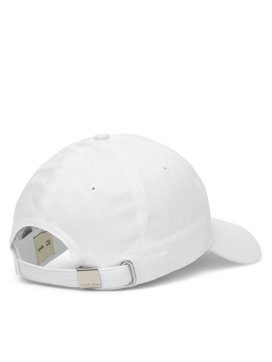 Calvin Klein Calvin Klein Șapcă Monologo Woven Patch Bb Cap LV04D5077G Alb