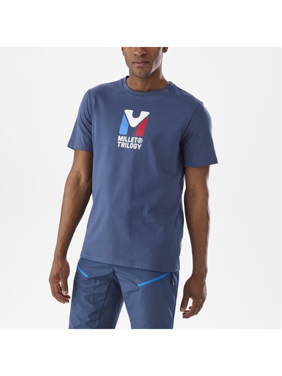 Millet Millet T-Shirt Chamonix Trilogy Ts Ss M Granatowy Regular Fit