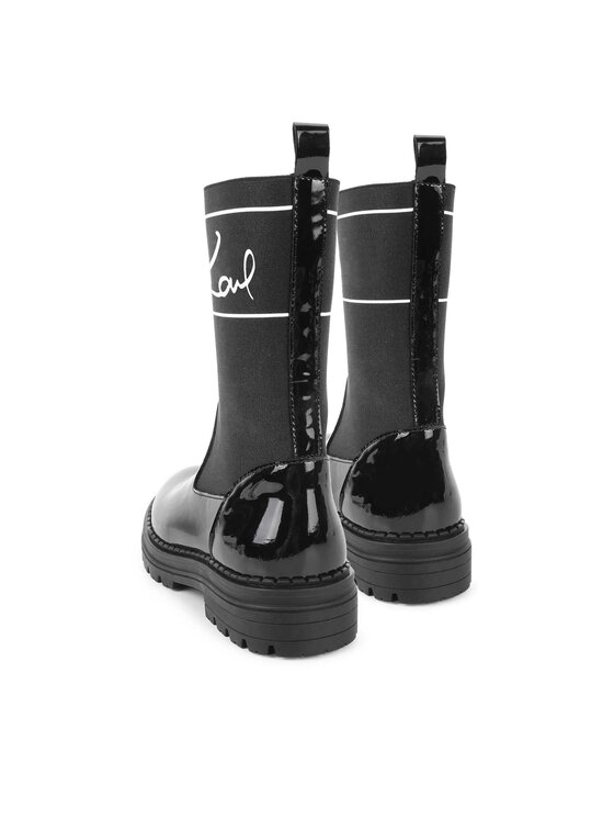 Karl Lagerfeld Kids Karl Lagerfeld Kids Čizme Z19114 S Crna