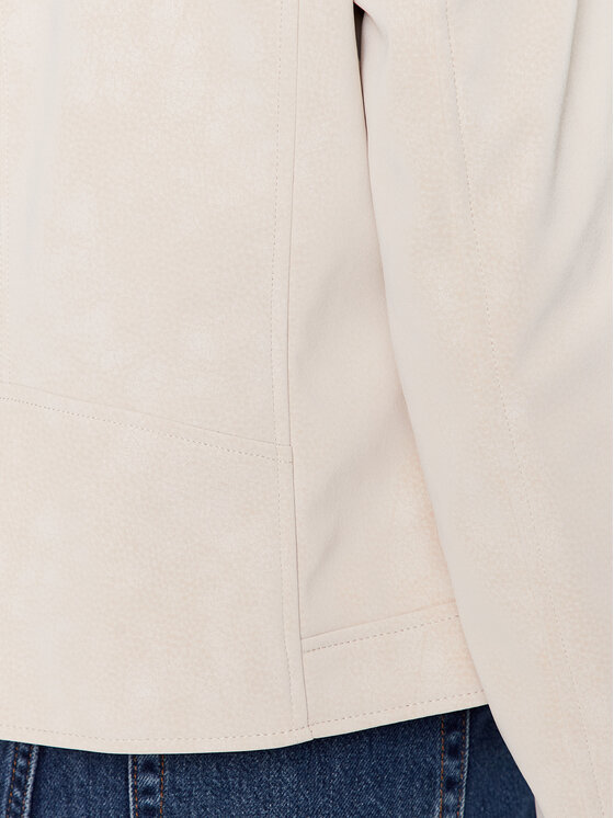 Desigual Desigual Giacca in similpelle Detroit 23SWEW02 Écru Regular Fit