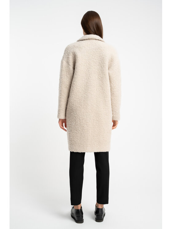 CLICK CLICK Zimní kabát 70-0016 Béžová Regular Fit