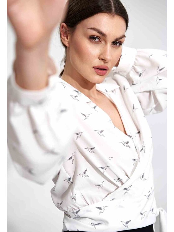 FIGL FIGLFIGL Blusa M868 Bianco Regular Fit