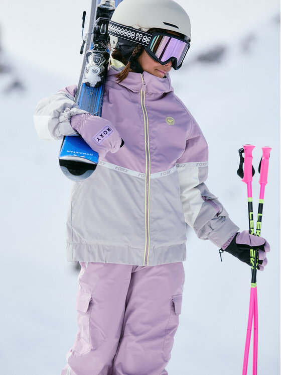 Roxy Roxy Лижна куртка Hekla Ice ERGTJ03204 Рожевий Relaxed Fit