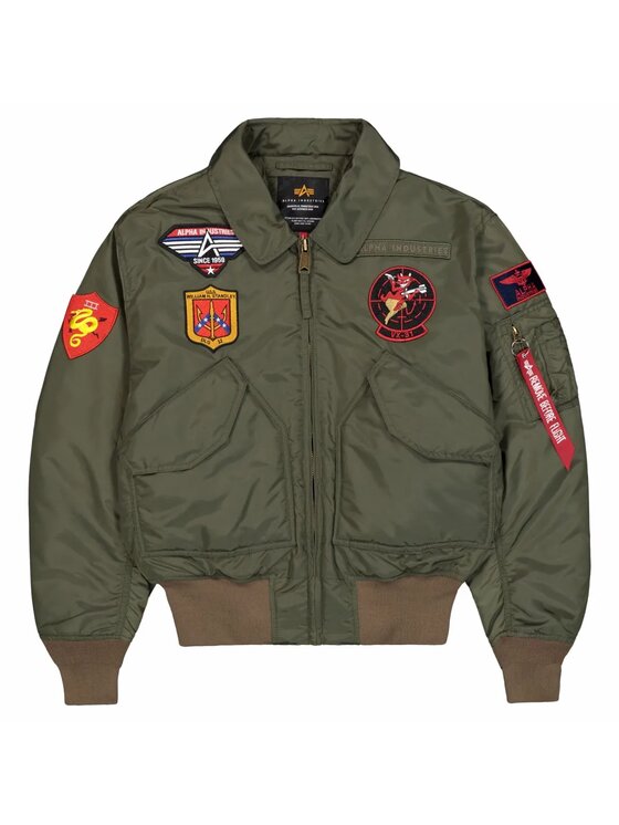 Alpha Industries Alpha Industries Kurtka bomber AI.268135 Zielony Core Fit