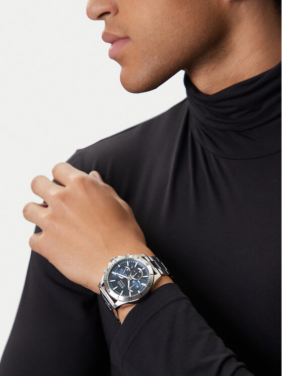 BOSS BOSS Zegarek Troper 1514069 Srebrny