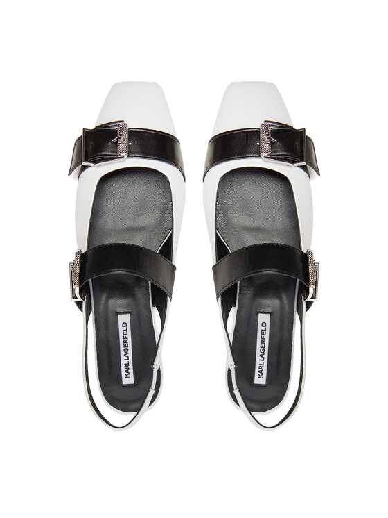 KARL LAGERFELD KARL LAGERFELD Baleríny Konnie KL40186 Bílá