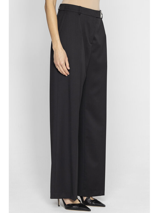Deni Cler Milano Deni Cler Milano Spodnie materiałowe W-DC-5239-E2-H5-90-1 Czarny Loose Leg