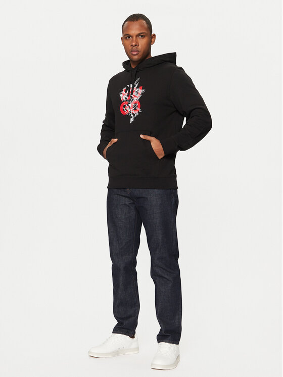 HUGO HUGO Felpa Daltorreson 50523848 Nero Regular Fit