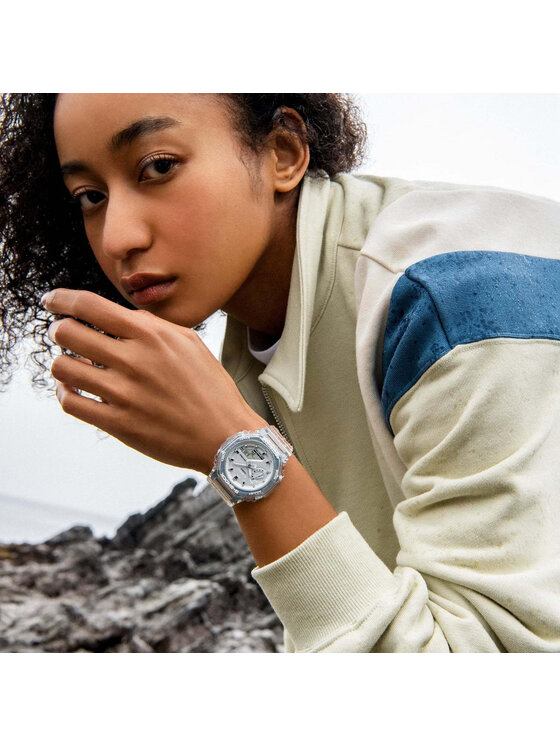 Casio Casio Hodinky GMA-S2100SK-7AER Priehľadná