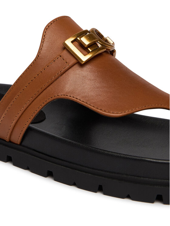 Guess Guess Japonki FLJFRR LEA03 Brązowy jasny