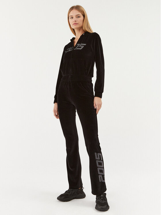 2005 2005 Donji dio trenerke Velour Crna Straight Fit