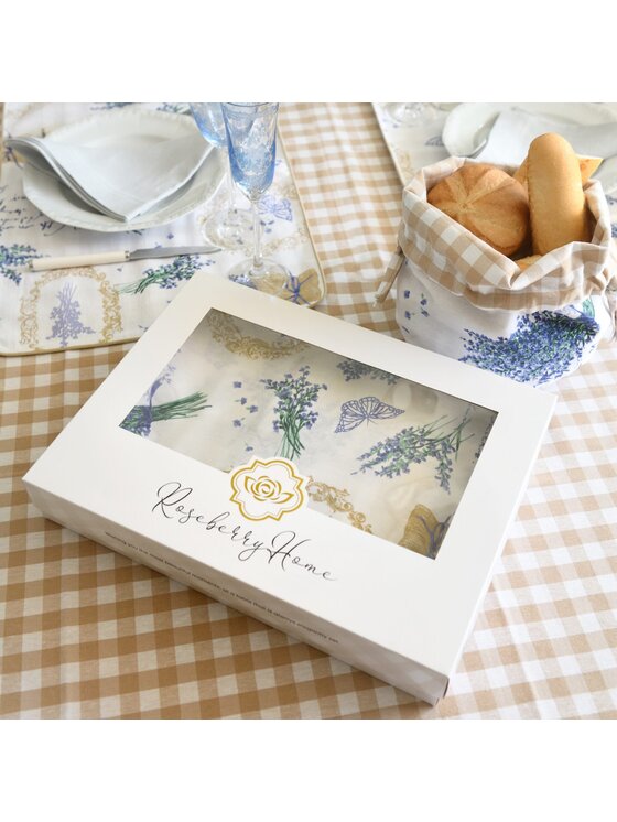 Roseberry Home Roseberry Home Bieżnik Beige Gingham Beżowy