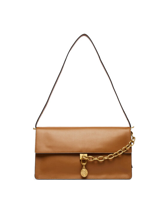 Tommy Hilfiger Tommy Hilfiger Táska Crest Leather Conv Shoulder Bag AW0AW19015 Barna