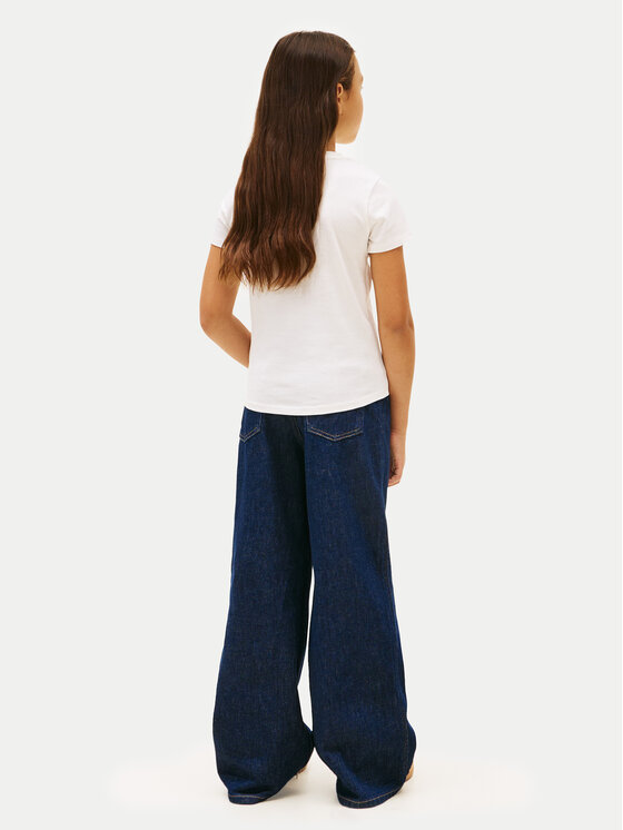 Tommy Hilfiger Tommy Hilfiger Majica KG0KG09257 Bela Regular Fit