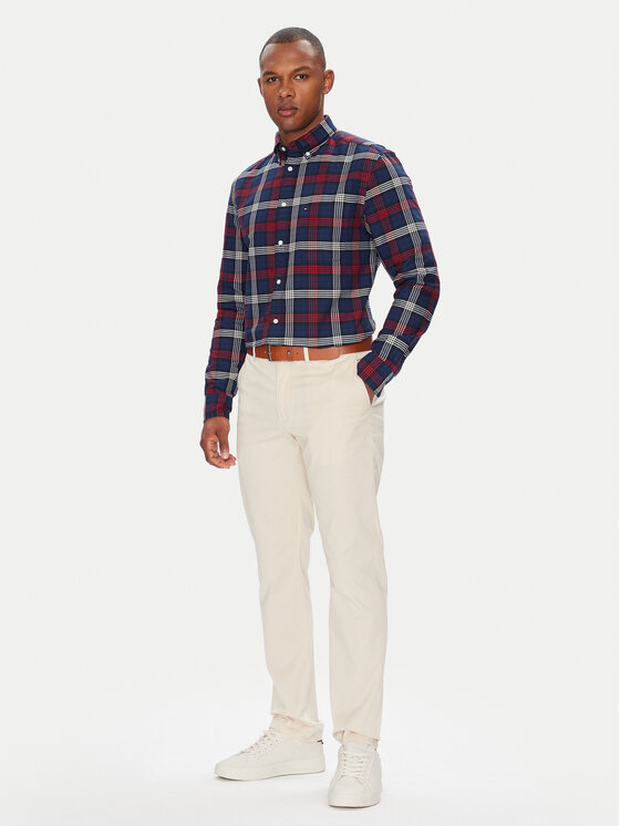 Tommy Hilfiger Tommy Hilfiger Košulja Herit Oxford MW0MW39681 Tamnoplava Regular Fit