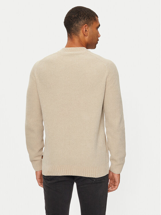 BOSS Boss Sweter 50523568 Beżowy Regular Fit