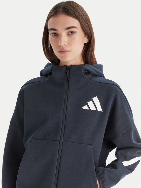 adidas adidas Mikina Z.N.E. JW5320 Tmavomodrá Loose Fit