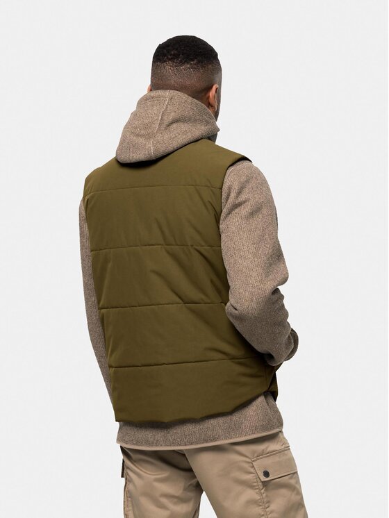 Jack Wolfskin Jack Wolfskin Безрукавка White Frost Vest 1206402 Хакі Regular Fit