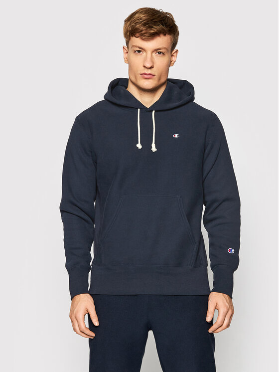 Felpa Reverse Weave C Logo 216496 Blu scuro