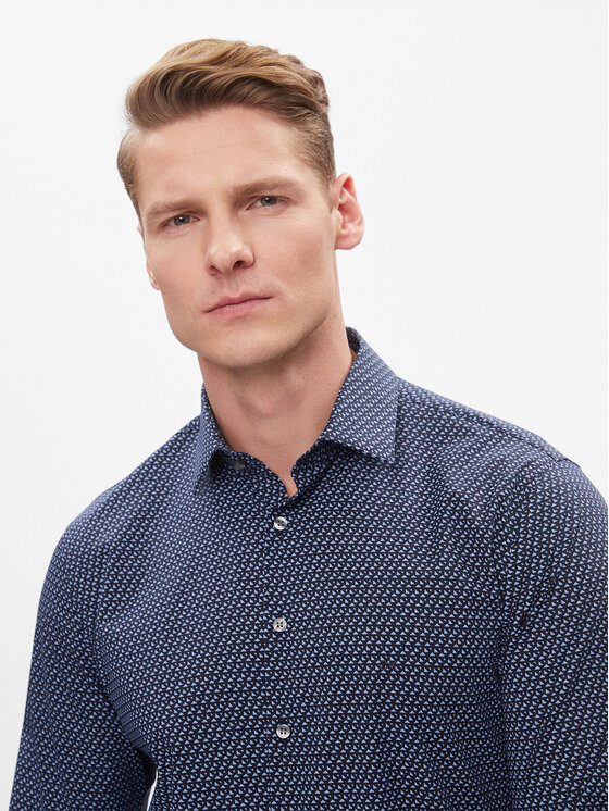 Calvin Klein Calvin Klein Πουκάμισο K10K112311 Σκούρο μπλε Slim Fit