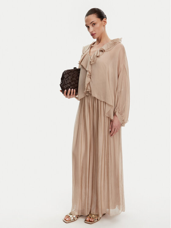 ViCOLO ViCOLO Majica TD0019 Bež Oversize