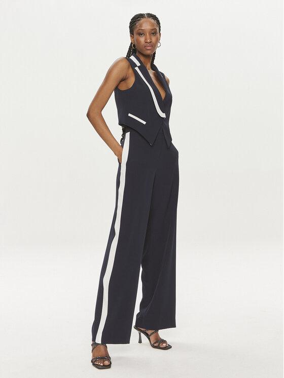 Maryley Maryley Weste 24EB214/04BL Dunkelblau Regular Fit