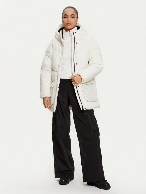 4F 4F Zimné bundy 4FWAW24TDJAF474 Écru Regular Fit