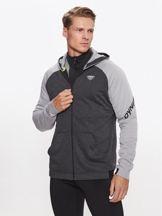 Dynafit Džemperis ar kapuci 24/7 Ptc Zip Hoody M 71506 Pelēks Regular Fit