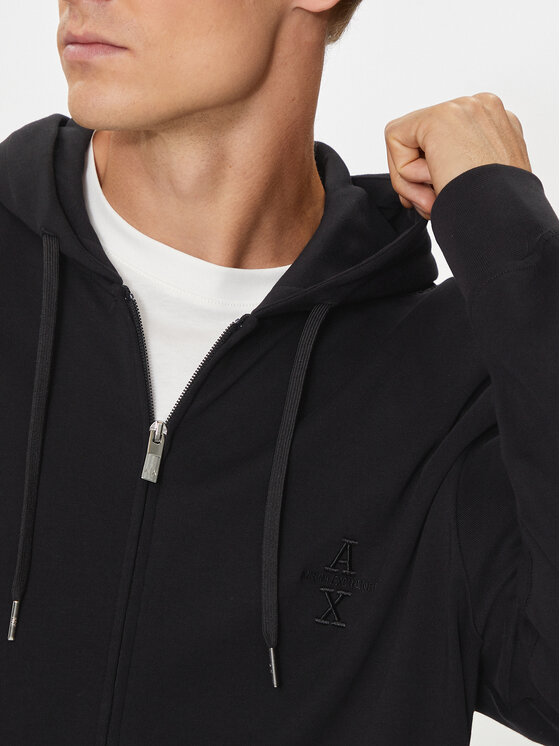 Armani Exchange Armani Exchange Felpa 6DZMLC ZJNNZ 1200 Nero Regular Fit