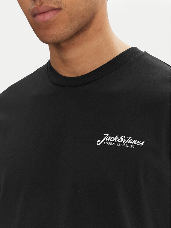 Jack & Jones Jack & Jones Set tricou și pantaloni de trening  Beau 12277849 Negru Relaxed Fit