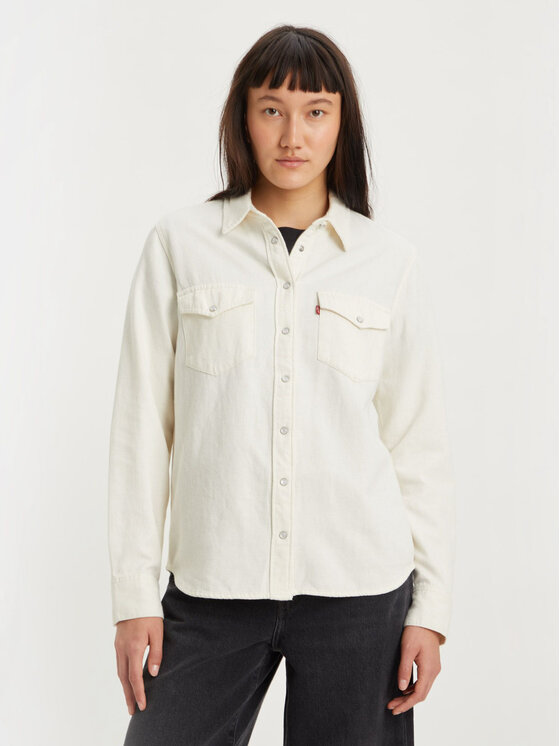 Levi's Košeľa Essential Western 167860014 Écru Regular Fit