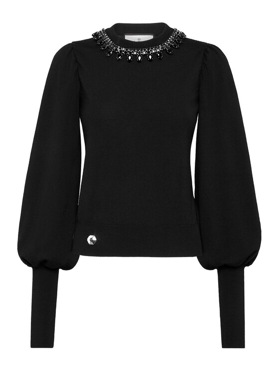 PHILIPP PLEIN PHILIPP PLEIN S dlhými rukávmi 2845 Čierna Regular Fit