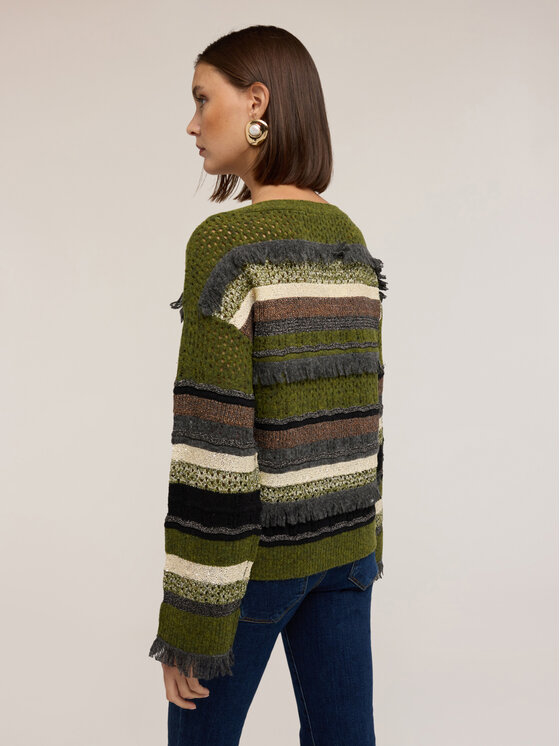Motivi Motivi Maglione M019W003692N0S5 Verde Regular Fit