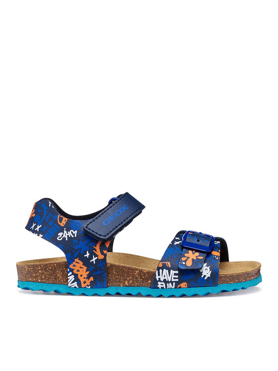 Geox Geox Sandale J Ghita Boy J028LB 06A54 C0693 S Tamnoplava