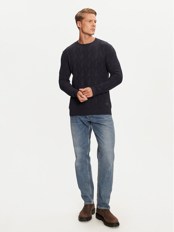 Guess Guess Pullover M4BR19 Z3HD1 Dunkelblau Regular Fit