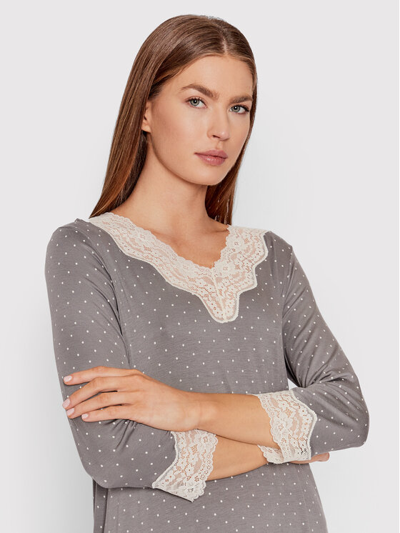 United Colors Of Benetton United Colors Of Benetton Нощница 393X3C277 Сив Regular Fit