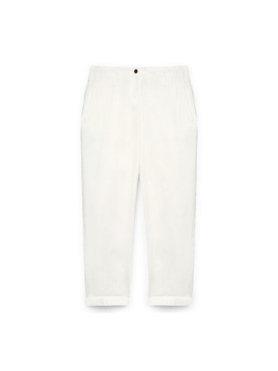 Fiorella Rubino Fiorella Rubino Pantaloni di tessuto P705T004715N011 Bianco Regular Fit